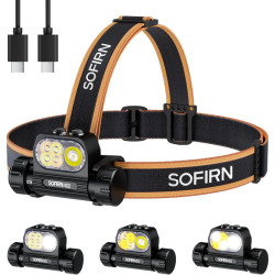 LATARKA CZOŁOWA SOFIRN HS22 IP66 18650 Li-Ion 2500lm 260m USB-C