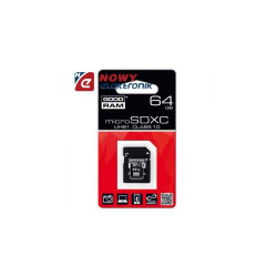 Karta Pamięci Micro SDXC 64GB GO Class 10 UHS1 GOODRAM z adapterem