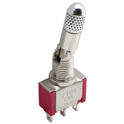 C &amp; K Switches 7201L1PCWZQE Toggle Switch DPDT 5A 28VDC On-On IP67