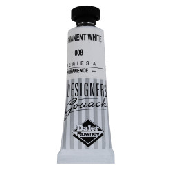 Daler-Rowney 136005008 Designers&#x27; Gouache Paint 15ml Permanent White