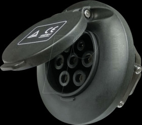 Charging socket, type-2, 16 A, three-phase, female