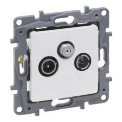 Niloe Selection Gniazdo tv-rd-sat końcowe do instalacji typu gwiazda 1,5db perła 762463