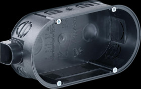 1656-02 Two-gang junction box with device screws