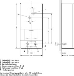 Podgrzewacz przepływowy Vaillant VED E 21/8 BB VED E 21/8 BB 21 kW