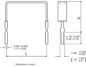 5mΩ 1W ±1% ±20ppm/°C Arcol