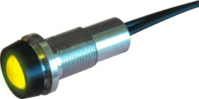 Kontrolka 230V dc, Żółta 10mm LED Wyprowadzenia Oxley