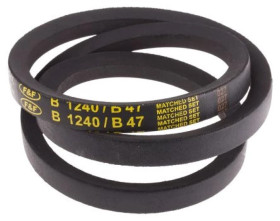 Pas napędowy, profil B, materiał: PET, guma, 17mm x 11mm x 1.2m, RS PRO