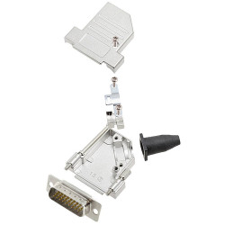 Encitech 6355-8043-02 D-Sub Pin Strip 26 Pins 45&#xB0; Solder Bucket