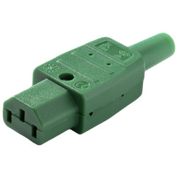 Martin Kaiser 794/gn IEC Connector Plug Green 10A Re-connectable Design