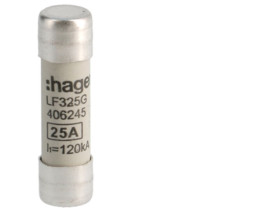 Wkładka bezpiecznikowa cylindryczna CH-10 10x38mm gG 25A 400VAC LF325G HAGER