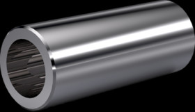 Round spacer sleeve, without thread, M2, brass, nickel-plated, 005.51.073