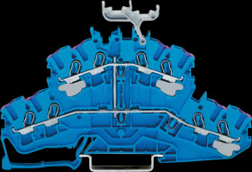 2002-2409 4-conductor double decker terminal block, N, 2.50 mm², grey