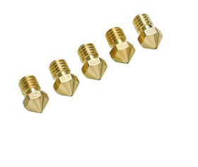 Ultimaker 2, 9528 Brass, 0.25 mm, 0.4 mm, 0.6 mm, 0.8 mm, Zestaw dysz