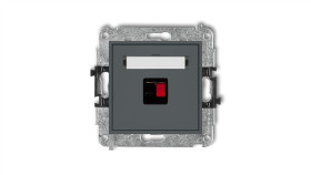 Mini Gniazdo Głośnikowe Pojedyncze Grafitowy Mat 28Mgg-1-00