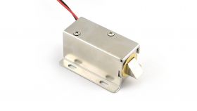 Elektrozamek do drzwi - elektromagnes z chowanym ryglem 12V