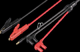9460 Prüfkabel, Kelvin-Klemmen, Temperaturfühler, für Batterietester