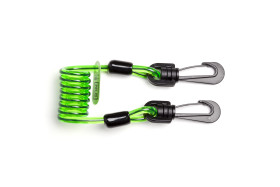 Smycz na narzędzia, Krótki, Zewnętrzny PU/stal nierdzewna, Taśma