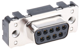 Złącze D-Sub 9-pinowe Żeński Proste Przewlekany raster 2.74mm Złoto