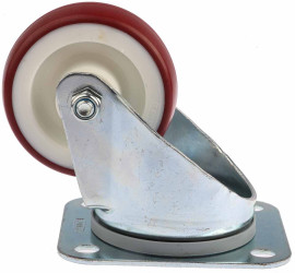 Koło samonastawne średnica kabla 80mm Płyta Tente 150kg wysokość całkowita 108mm