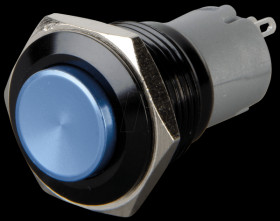 LAS2GQG-11-Z-B-A Pressure switch, round, 16 mm, 3 A 250 V, blue