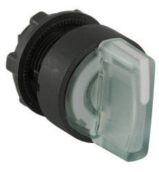 3-pozycyjny wycięcie: 22mm Sprężyna powrotna do środka IP65 Schneider Electric siłownik: Standardowy biały uchwyt