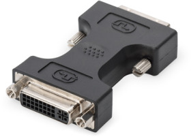 Adapter, DVI-D plug (24+1) to DVI-I socket (24+5), black, AK-320502-000-S