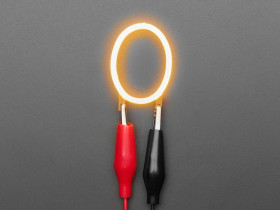 Adafruit Alphabet LED Filament - Warm White Letter "O"