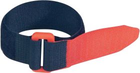Taśma rzepowa z paskiem element z pętelkami i haczykami (D x S) 195 mm x 25 mm czarny, czerwony FASTECH® F101-25-195-5 5