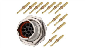 Rt071412pnh-K Złącze Okrągłe Gniazdo,Wtyk 12Pin Męski Zaciskanie Rt360