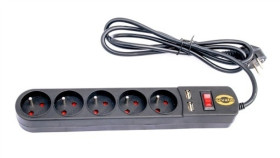 Listwa Zasilająca Przeciwprzepięciowa Orvaldi Orv5 3M Z Ładowarka Usb 2.0...