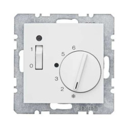 Berker B.1/B.3/B.7 Regulator temperatury z łącznikiem 5-30C 10A śnieżnobiały 20301909