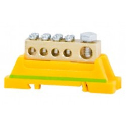 Zacisk ochronny 1x25mm2, 4x10mm2 - żół/ziel F-ELE