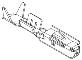 Zacisk zagniatany Żeński Molex MOX 22AWG 0.2mm² Obudowa złącza MOX