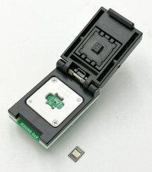 Adapter QFN8 / MLP8 / MLF8 / DFN8 / WSON8 (SMD)-->DIP ZIF R=1,27mm 6x8mm XGecu