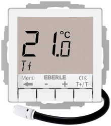 Termostat pokojowy Eberle UTE 4100-F-RAL9016-G-55 527816455604 podtynkowy Ogrzewanie/chłodzenie 1 szt.