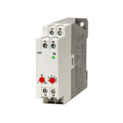 Timer Relay Szyna DIN 24 → 240V ac/dc DPDT GIC Micon 175 Series Przekaźnik czasowy funkcyjny