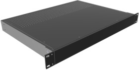 Aluminum enclosure, (L x W x H) 44 x 422 x 330 mm, black (RAL 9005), IP20, RM1U1913VBK