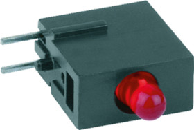 Signal light, green, 20 mcd, pitch 2.54 mm, LED number: 1, 1808.8031