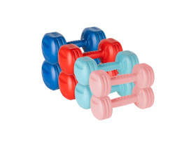 Zestaw hantelek bitumicznych 20kg ( 2x1kg + 2x2kg + 2x3kg + 2x4kg )...