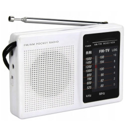 Radio kieszonkowe przenośne mini na baterie AM/FM