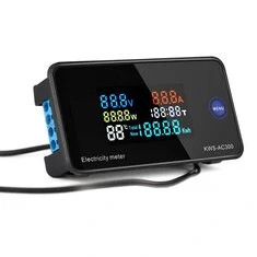 KEWEISI AC 50~300V 20A/100A Cyfrowy Miernik Prądu Voltomierz Amperomierz Z Pomiarowymi Prądowymi Napięciowymi Temperatury CT