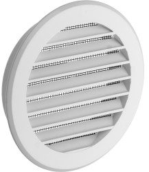 Kratka okrągła z siatką fi.100 biały 02-146