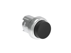 Metalowy przycisk fi22mm wystający dwustanowy Czarny LPSQ202