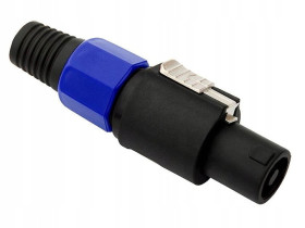 WTYK SPEAKON GŁOŚNIKOWY 4 PIN NIEBIESKI SKRĘCANY