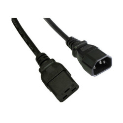 Kabel zasilający serwerowy CU IEC C19/C14 1,8m Akyga