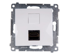 Simon 54 Gniazdo HDMI białe DGHDMI.01/11