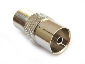 Adapter antenowy gniazdo-F/gniazdo IEC 75 Ohm