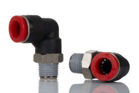 Złączka pneumatyczna R 1/4 Wciskane 10 mm Norgren Kolanko obrotowe R 1/4