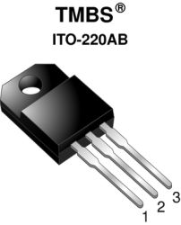VFT3080C Dual Trench MOS Barrier Schottky Rectifier Ultra Low VF = 0.46 V at IF = 5 A