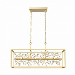 Lampa wisząca na złotych łańcuszkach SPRING nad stół 6*G9 - P0578-06C-V7V7 Zuma Line